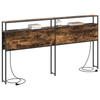 Storage Headboard Smoked oak 200 cm Engineered wood