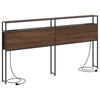 Storage Headboard Brown oak 200 cm Engineered wood