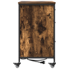 Office Cabinet with Wheel Smoked oak Engineered wood