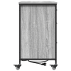 Office Cabinet with Wheel Grey sonoma Engineered wood