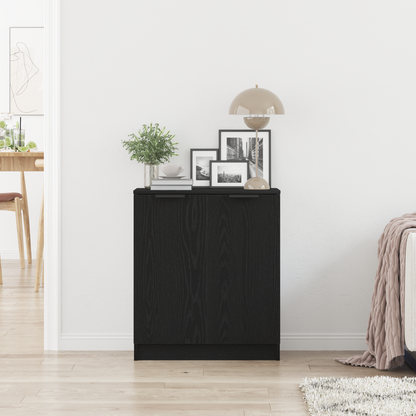 Sideboard Black Oak 60 x 30 x 70 cm Engineered Wood