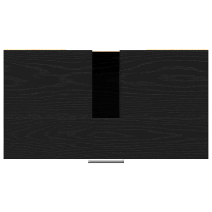 Bathroom Cabinet Black Oak 60 x 32 x 54 cm Engineered Wood