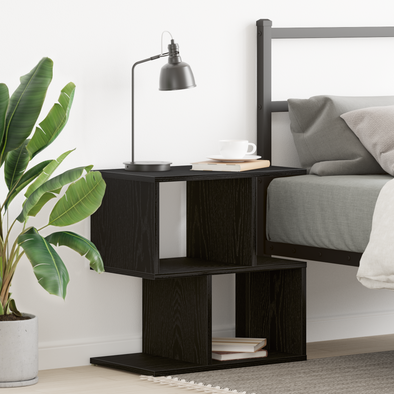 Bedside Cabinet Black Oak 50x30x51,5 cm Engineered Wood