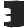 Bedside Cabinet Black Oak 40x35x65 cm Engineered Wood