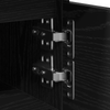 Bedside Cabinet Black Oak 40x35x50 cm Engineered Wood