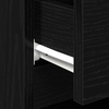 Bedside Cabinet Black Oak 40x35x50 cm Engineered Wood
