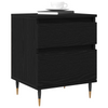 Bedside Cabinet Black Oak 40x35x50 cm Engineered Wood