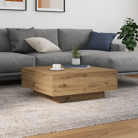 Coffee Table Artisan oak 80 x 80 x 31 cm Engineered wood