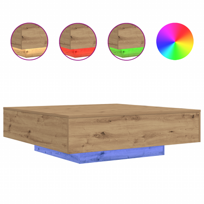 Coffee Table Artisan oak 100 x 100 x 31 cm Engineered wood