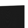 Bed Headboard Black Oak 120x1,5x80 cm Engineered Wood