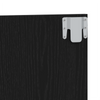 Bed Headboard Black Oak 200x1,5x80 cm Engineered Wood