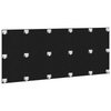 Bed Headboard Black Oak 200x1,5x80 cm Engineered Wood