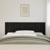 Bed Headboard Black Oak 200x1,5x80 cm Engineered Wood