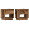 Bedside Cabinet 2 pcs Old Wood 45x34x45 cm Engineered Wood