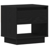 Bedside Cabinet Black Oak 45x34x48 cm Engineered Wood