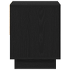 Bedside Cabinet Black Oak 45x34x48 cm Engineered Wood