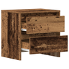 Bedside Cabinet 2 pcs Old Wood 45x34x44,5 cm Engineered Wood
