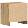 Bedside Cabinet Artisan Oak 45x34x44,5 cm Engineered Wood