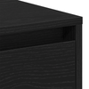 Bedside Cabinet Black Oak 45x34x44,5 cm Engineered Wood