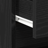 Bedside Cabinet Black Oak 45x34x44,5 cm Engineered Wood
