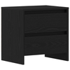 Bedside Cabinet Black Oak 45x34x44,5 cm Engineered Wood