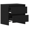 Bedside Cabinet Black Oak 45x34x44,5 cm Engineered Wood