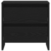 Bedside Cabinet Black Oak 45x34x44,5 cm Engineered Wood