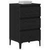 Bedside Cabinet Black Oak 40x35x70 cm Engineered Wood