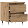 Bedside Cabinet Artisan Oak 40x35x50 cm Engineered Wood