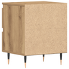 Bedside Cabinet Artisan Oak 40x35x50 cm Engineered Wood