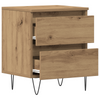 Bedside Cabinet Artisan Oak 40x35x50 cm Engineered Wood