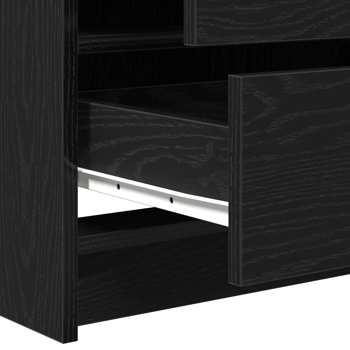 Dressing Table Black oak 78.5 x 41 x 135 cm Engineered wood