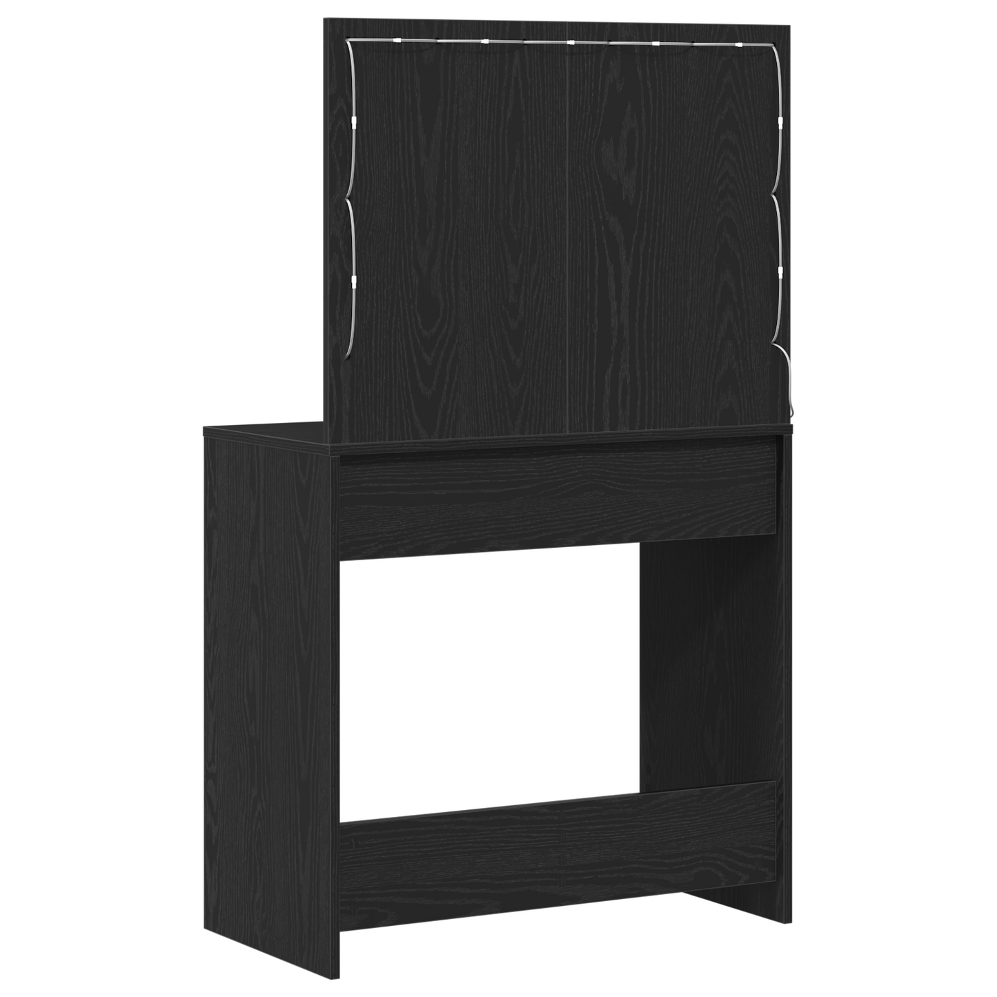 Dressing Table Black oak 78.5 x 41 x 135 cm Engineered wood