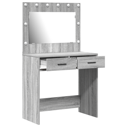 Dressing Table Grey sonoma 78.5 x 41 x 135 cm Engineered wood