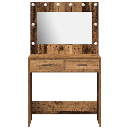 Dressing Table Old Wood 78.5 x 41 x 135 cm Engineered wood