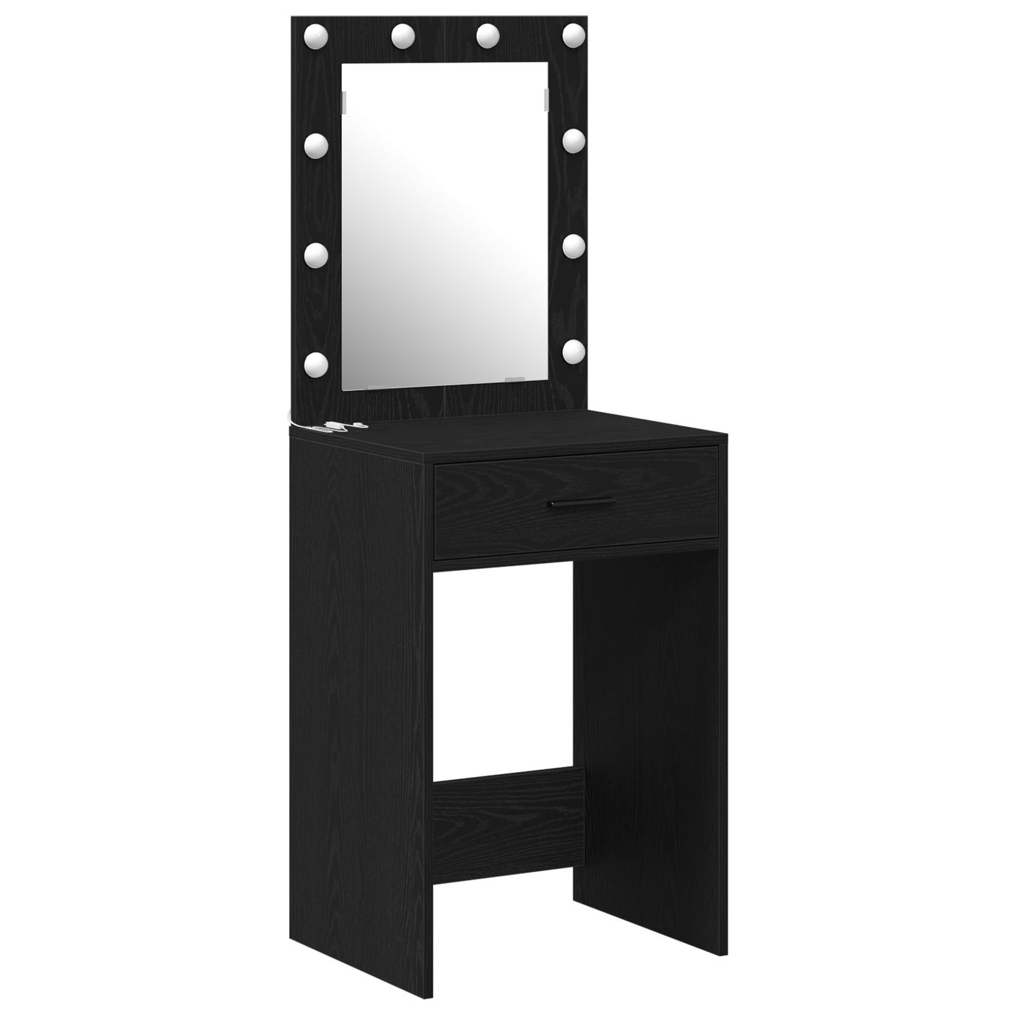Dressing Table Black oak 50 x 41 x 135 cm Engineered wood