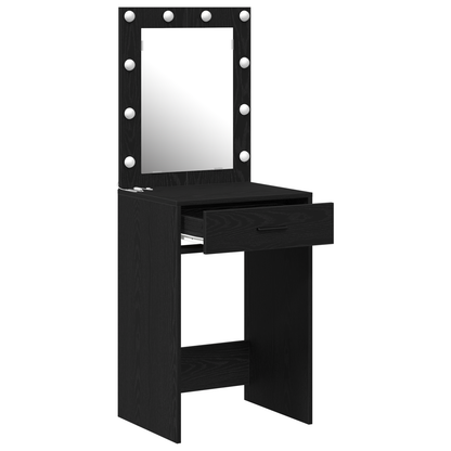 Dressing Table Black oak 50 x 41 x 135 cm Engineered wood