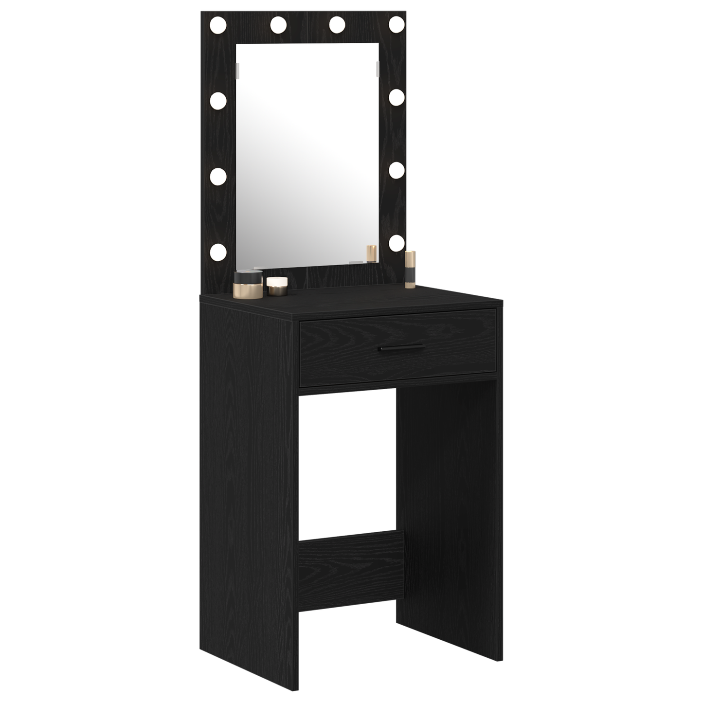 Dressing Table Black oak 50 x 41 x 135 cm Engineered wood