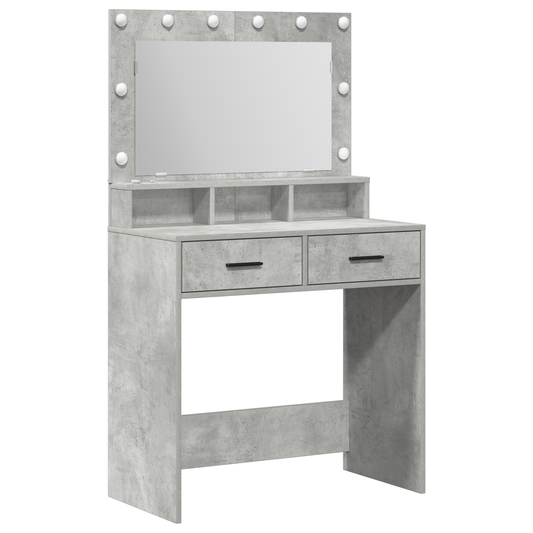 Dressing Table Concrete grey 79 x 41 x 135 cm Engineered wood