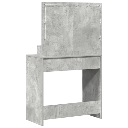 Dressing Table Concrete grey 79 x 41 x 135 cm Engineered wood