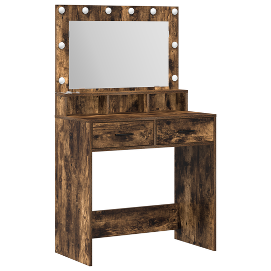 Dressing Table Smoked oak 79 x 41 x 135 cm Engineered wood