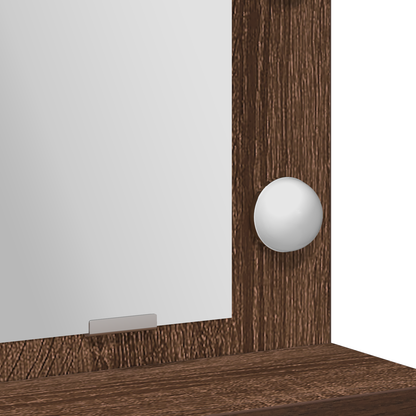 Dressing Table Brown Oak 79 x 41 x 135 cm Engineered wood