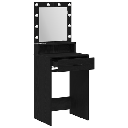 Dressing Table Black oak 50 x 41 x 135 cm Engineered wood