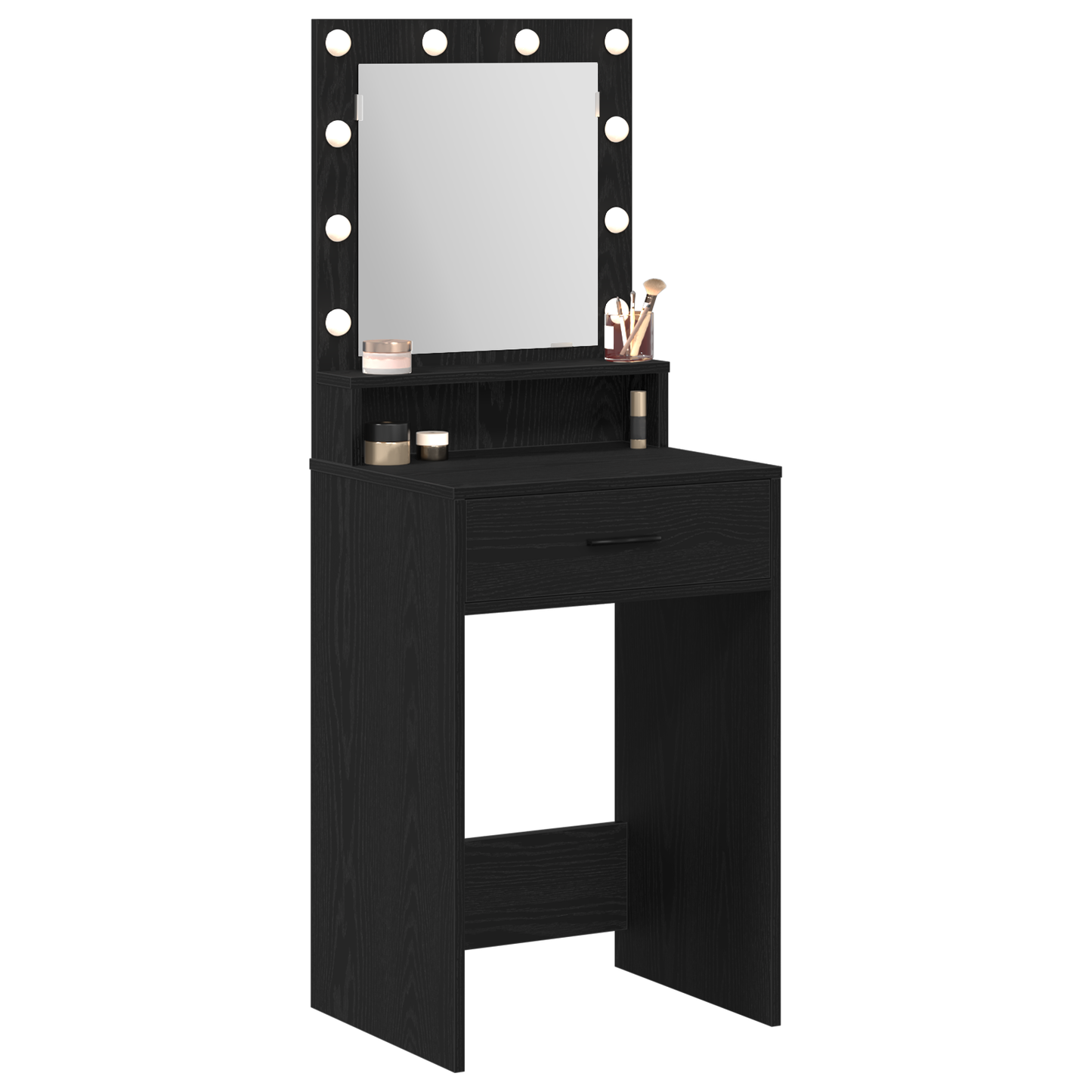 Dressing Table Black oak 50 x 41 x 135 cm Engineered wood