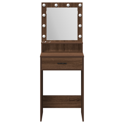 Dressing Table Brown oak 50 x 41 x 135 cm Engineered wood