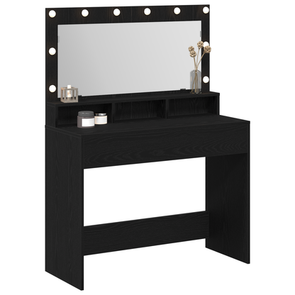 Dressing Table Black oak 100 x 41 x 135 cm Engineered wood