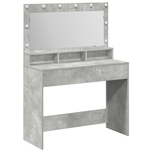 Dressing Table Concrete grey 100 x 41 x 135 cm Engineered wood