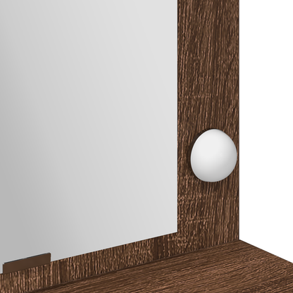 Dressing Table Brown Oak 100 x 41 x 135 cm Engineered wood