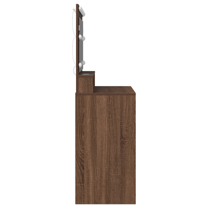 Dressing Table Brown Oak 100 x 41 x 135 cm Engineered wood