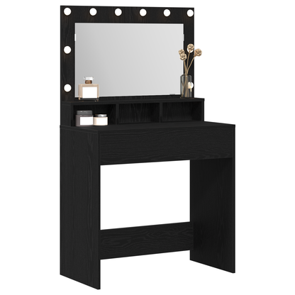 Dressing Table Black oak 79 x 41 x 135 cm Engineered wood